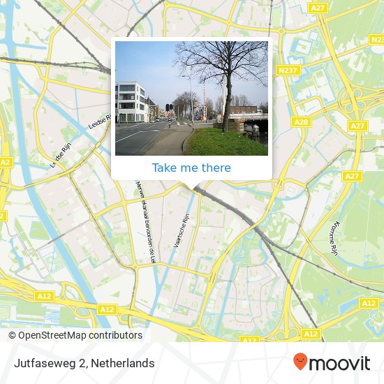 Jutfaseweg 2, Jutfaseweg 2, 3522 HA Utrecht, Nederland map