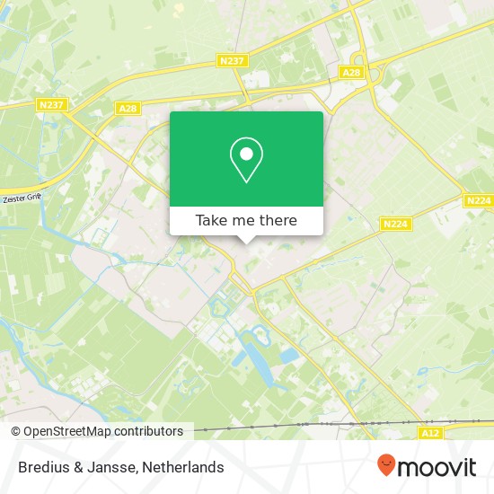 Bredius & Jansse, 1e Hogeweg 2D map