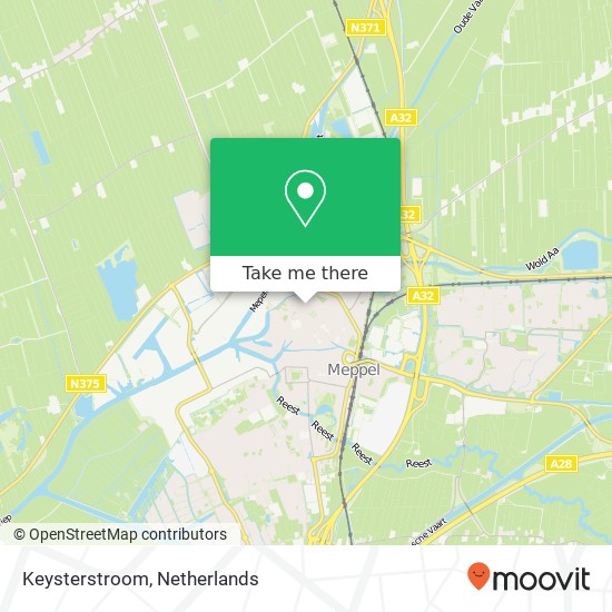 Keysterstroom, Noteboomstraat map