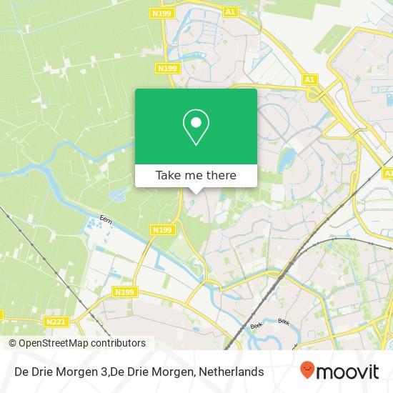 De Drie Morgen 3,De Drie Morgen, 3828 SK Hoogland map