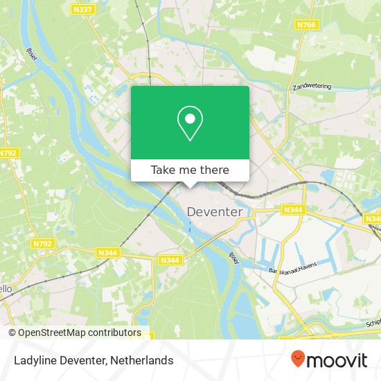 Ladyline Deventer, Binnensingel 8 Karte