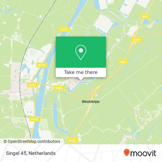 Singel 45, 4554 CP Westdorpe map