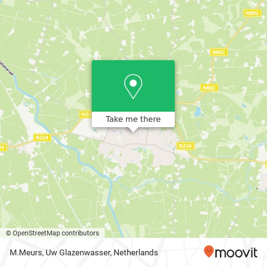 M.Meurs, Uw Glazenwasser, Wilgenhof 4 map