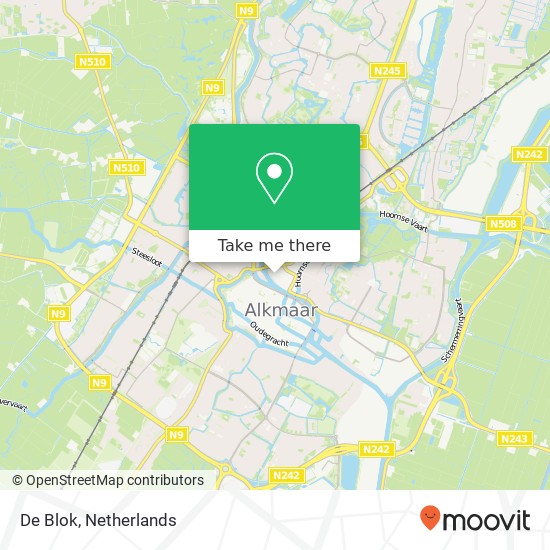 De Blok, Noorderkade 1027 map