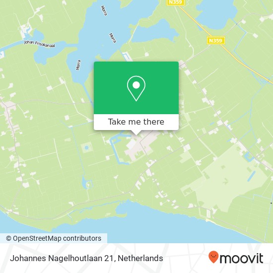 Johannes Nagelhoutlaan 21, Johannes Nagelhoutlaan 21, 8574 SR Bakhuizen, Nederland Karte