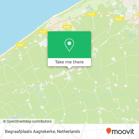 Begraafplaats Aagtekerke map