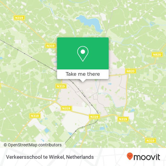 Verkeersschool te Winkel, Gasthuisstraat 51 map