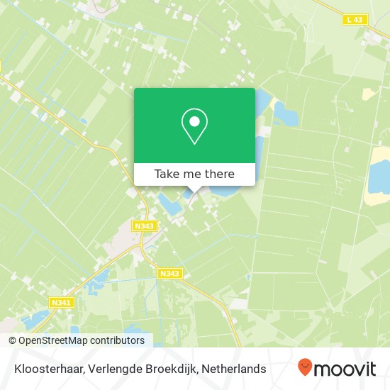 Kloosterhaar, Verlengde Broekdijk map