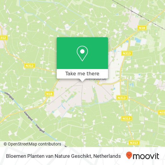 Bloemen Planten van Nature Geschikt, Rapenburgsestraat 26A map