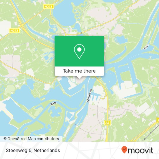 Steenweg 6, 6019 AX Heel Karte