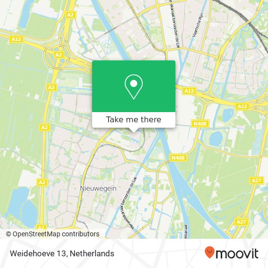 Weidehoeve 13, 3438 MD Nieuwegein map