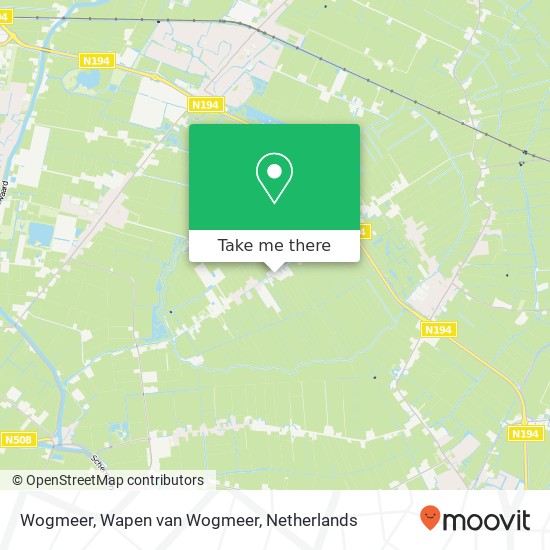 Wogmeer, Wapen van Wogmeer map