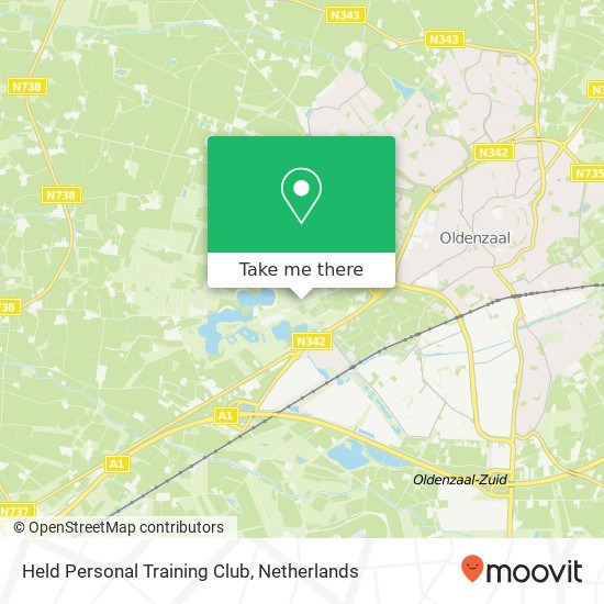 Held Personal Training Club, Bornsedijk 100 map