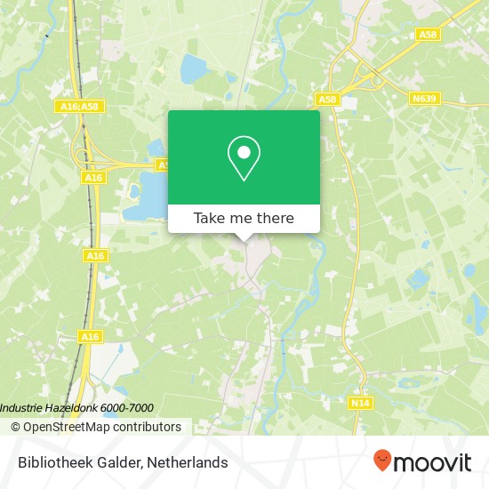 Bibliotheek Galder map