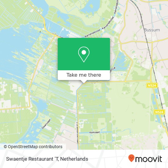 Swaentje Restaurant 'T, Noordereinde 353 Karte