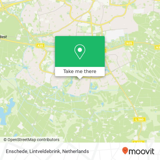 Enschede, Lintveldebrink map