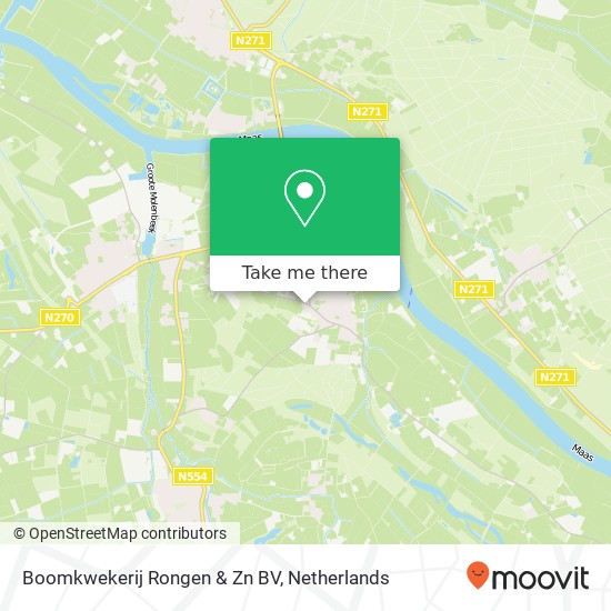 Boomkwekerij Rongen & Zn BV, Oude Heerweg 57 map