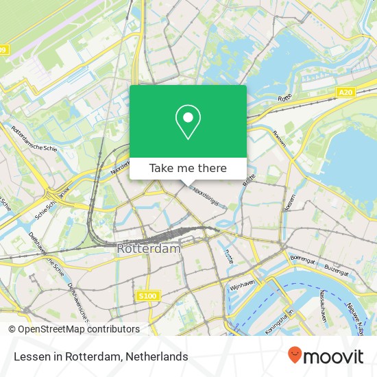 Lessen in Rotterdam, Noordsingel 250 map