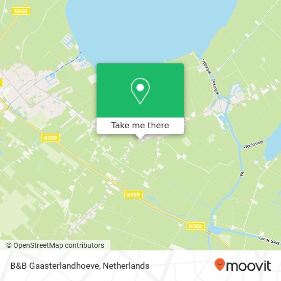 B&B Gaasterlandhoeve, Heerenhoogweg 40 Karte