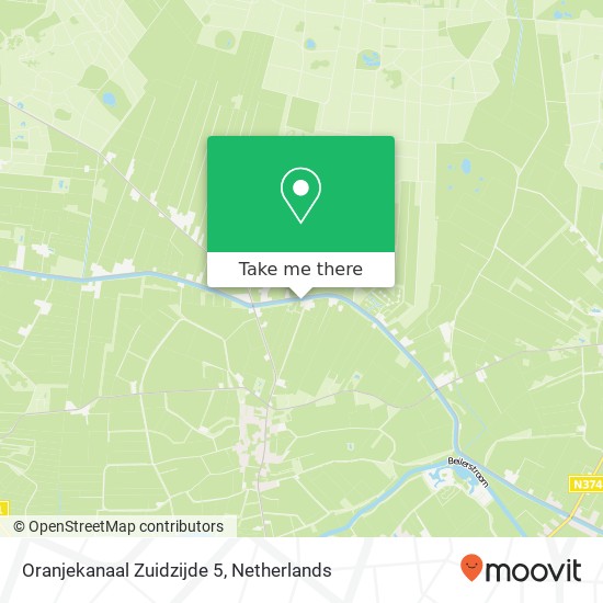 Oranjekanaal Zuidzijde 5, Oranjekanaal Zuidzijde 5, 9433 TG Zwiggelte, Nederland map