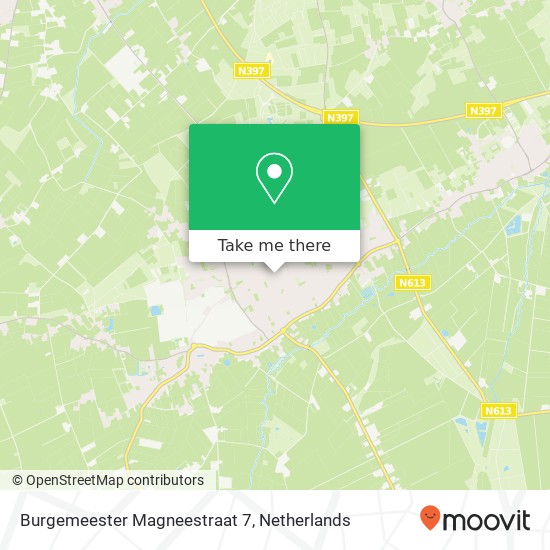 Burgemeester Magneestraat 7, 5571 HB Bergeijk map