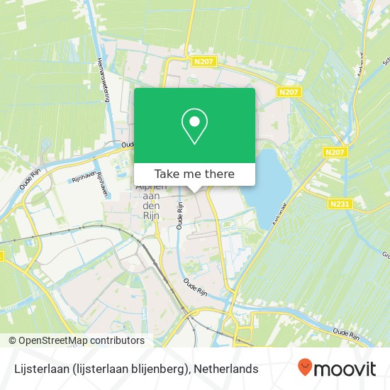 Lijsterlaan (lijsterlaan blijenberg), 2406 Alphen aan den Rijn map