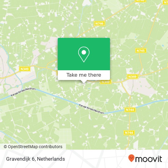 Gravendijk 6, 7665 SK Albergen map