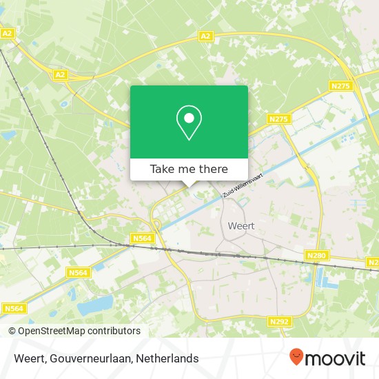 Weert, Gouverneurlaan map