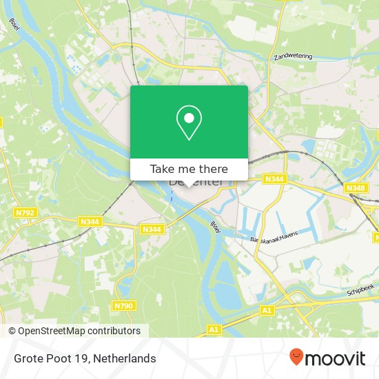 Grote Poot 19, Grote Poot 19, 7411 KE Deventer, Nederland map