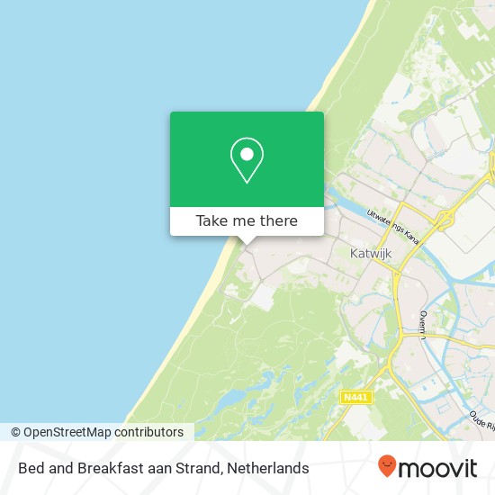 Bed and Breakfast aan Strand, Boulevard 129 Karte