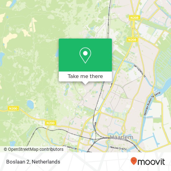 Boslaan 2, 2061 VJ Bloemendaal map