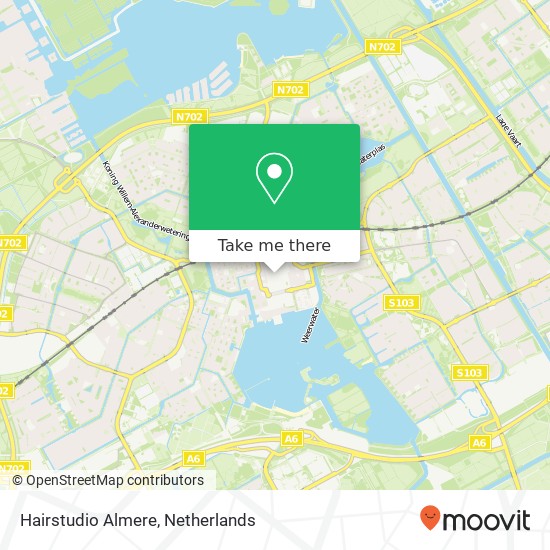 Hairstudio Almere, Stadhuisstraat 7 map