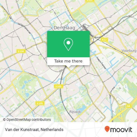 Van der Kunstraat, 2521 Den Haag map