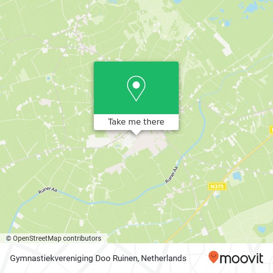 Gymnastiekvereniging Doo Ruinen, Wolvenweg Karte