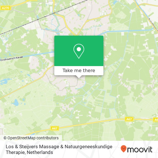 Los & Steijvers Massage & Natuurgeneeskundige Therapie, Plataan 12 map