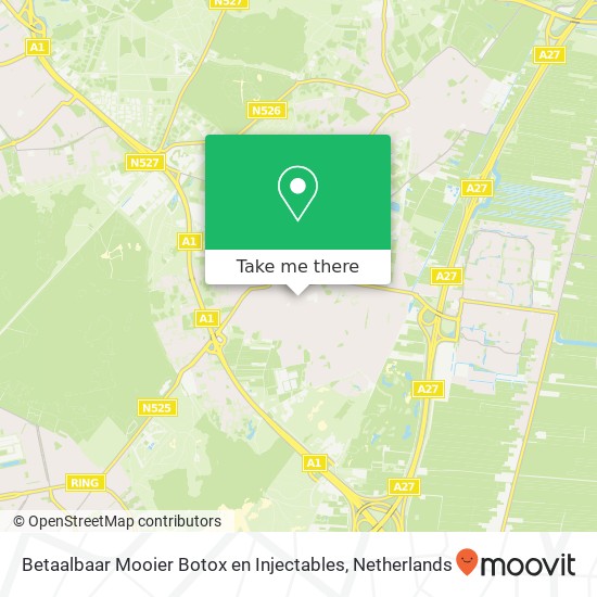 Betaalbaar Mooier Botox en Injectables, Sint Janstraat 21 map