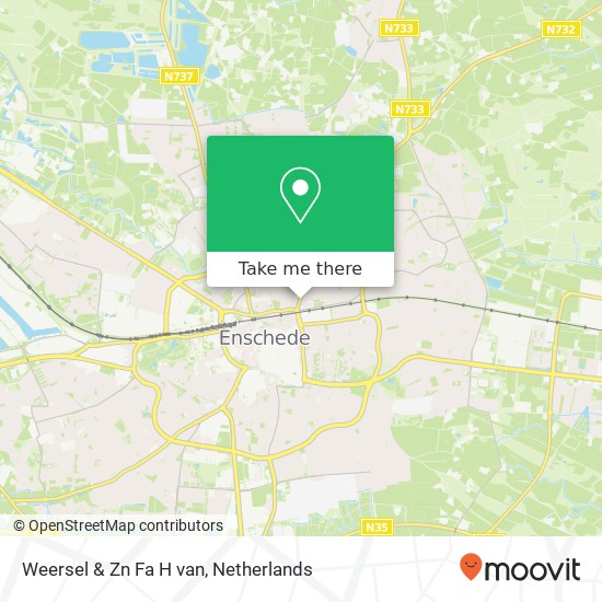 Weersel & Zn Fa H van, Oldenzaalsestraat 126 Karte