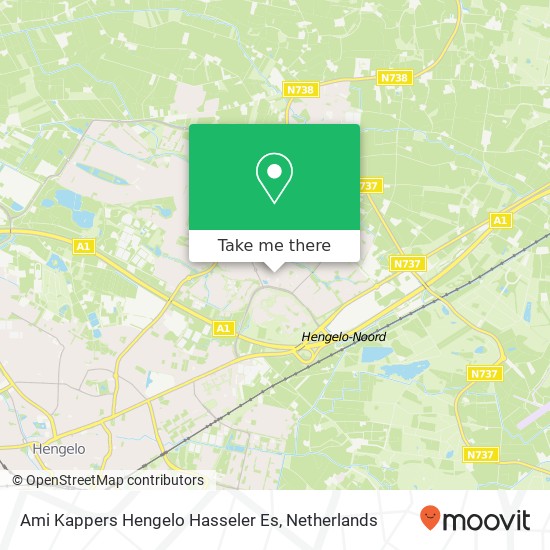 Ami Kappers Hengelo Hasseler Es, Hans Vonkstraat 7 Karte