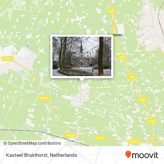 Kasteel Bruinhorst map