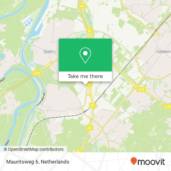Mauritsweg 6, 6181 AA Elsloo Karte