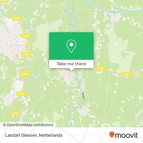 Landart Diessen, Molenstraat 17A map