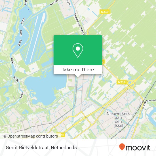 Gerrit Rietveldstraat, 3059 Rotterdam map
