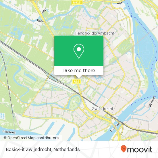 Basic-Fit Zwijndrecht, Ter Steeghe Ring 47 map