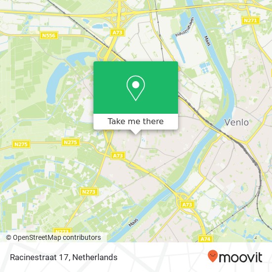 Racinestraat 17, 5924 BA Blerick map