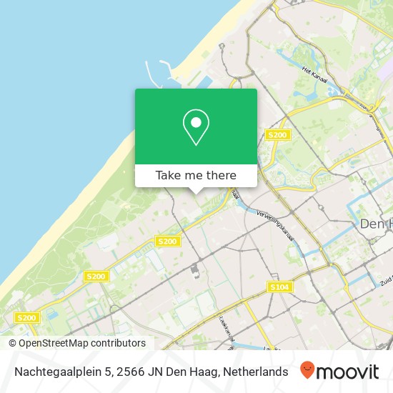 Nachtegaalplein 5, 2566 JN Den Haag map