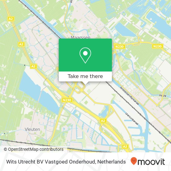 Wits Utrecht BV Vastgoed Onderhoud, Maarssenbroeksedijk 11A map