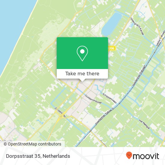 Dorpsstraat 35, 2211 GA Noordwijkerhout map