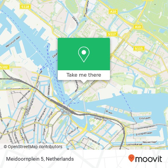 Meidoornplein 5, 1031 GA Amsterdam map