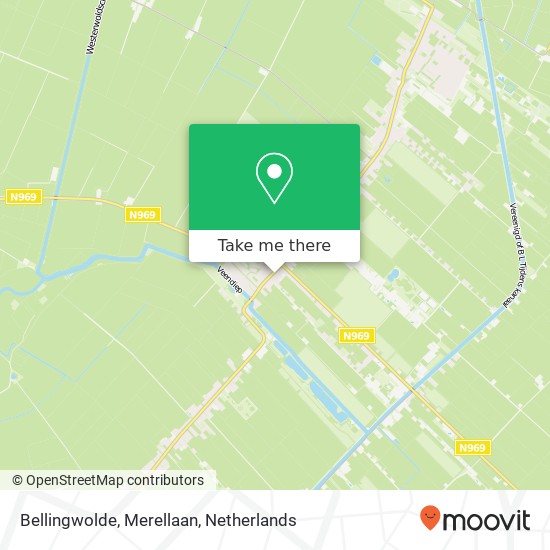 Bellingwolde, Merellaan map