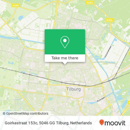 Goirkestraat 153c, 5046 GG Tilburg map